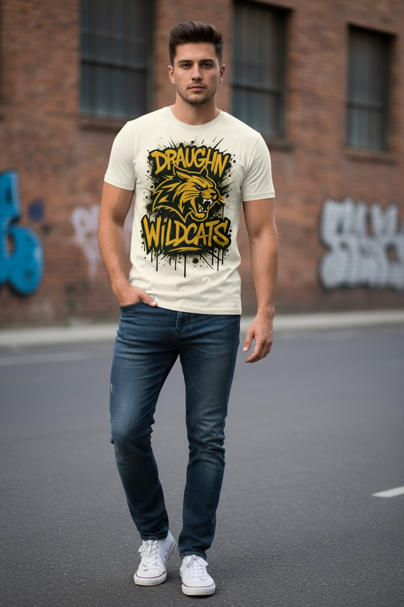 Draughn Wildcats Graffiti T-Shirt